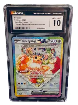 Pokemon Eevee ex #174 GEM MINT 10 black Star Promo From Prismatic Evolutions 🔥 - Image 2