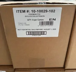 Pokemon Black Bolt White Flare VICTINI ILLUSTRATION COLLECTION CASE Sealed 6 Box - Image 1