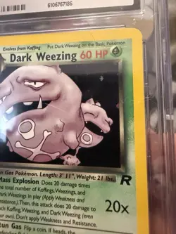 Pokemon TCG Team Rocket Dark Weezing 14/82 Holo Rare 1st Edition CGC 9 - Image 2