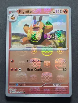 Pignite 012/086 Master Ball Pattern White Flare Pokemon TCG - Image 1