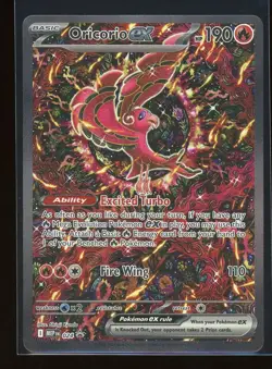 Oricorio ex 2025 Pokemon Mega Evolution Promo #024 Black Star Promo Holo - Image 1