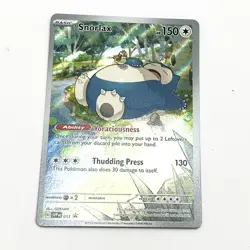 Pokemon TCG Snorlax SVP 051 Scarlet & Violet 151 Holo Black Star Promo - Image 1
