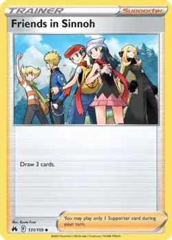 x4 Friends in Sinnoh - 131/159 - Uncommon - Reverse Holo Pokemon Crown Zenith M/ - Image 1
