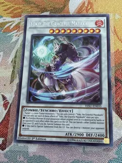 Yugioh Yoko, the Graceful Mayakashi HISU-EN035 Secret Rare 1st Ed NM - Image 1