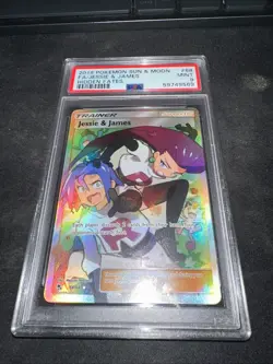 Pokemon Jesse & James Full Art Trainer PSA 9 Sun And Moon Hidden Fates 68/68 MT - Image 1