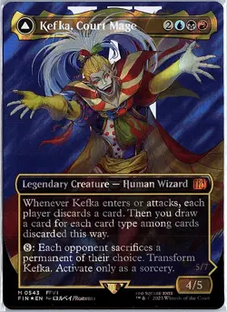 Kefka, Court Mage (0543) (Borderless) (Surge Foil) M FINAL FANTASY 543 NM - Image 1