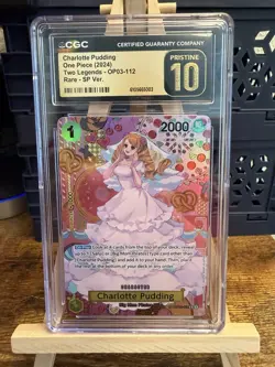 One Piece TCG - Charlotte Pudding SP Alt Art Two Legends OP03-112 Pristine 10 - Image 1
