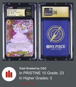 One Piece TCG - Charlotte Pudding SP Alt Art Two Legends OP03-112 Pristine 10 - Image 3