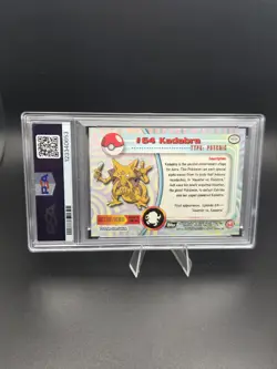 Pokemon Kadabra #64 RAINBOW FOIL - Vintage 1999 Topps - PSA 8 - Image 2