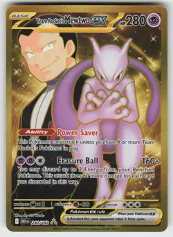 Team Rocket's Mewtwo ex Hyper Rare SV10: Destined Rivals 240/182 Pokemon - Image 1