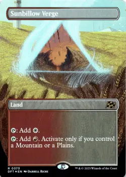 Sunbillow Verge FOIL BORDERLESS Aetherdrift Magic MTG NM - Image 1