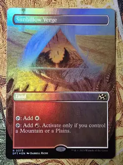 Sunbillow Verge (Borderless) Aetherdrift Foil MTG NM++ #373 - Image 1
