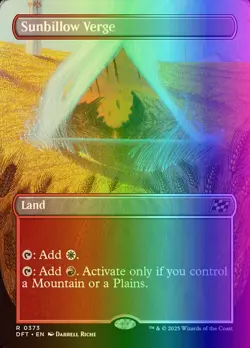 MTG Magic the Gathering Sunbillow Verge (373/579) Aetherdrift LP FOIL - Image 1