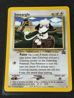 Smeargle #32 Black Star Promo WOTC Pokemon Card NM With eBay Tracking - Image 1
