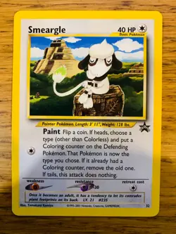 Smeargle No.32 WOTC Black Star Promo Pokemon Card! FAST & FREE P&P! - Image 2