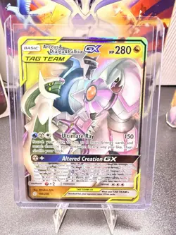 Pokemon TCG Arceus & Dialga & Palkia GX TagTeam 156/236 Sm-Cosmic Eclipse - Image 1