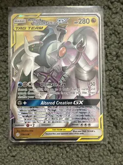 Pokemon TCG Arceus & Dialga & Palkia GX 156/236 Sm-Cosmic Eclipse NM - Image 1