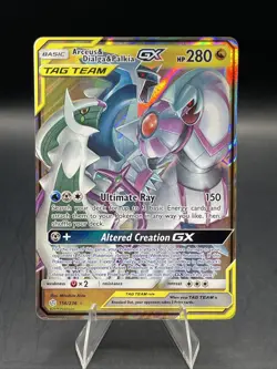 Arceus & Dialga & Palkia GX 156/236 Sm-Cosmic Eclipse Holo Pokemon TCG - Image 1
