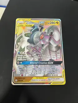 Pokemon TCG Arceus & Dialga & Palkia GX 156/236 Sm-Cosmic Eclipse check Photos - Image 1