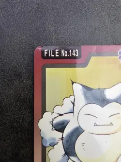 Pokemon Carddass Card Snorlax File No.143 Bandai Pocket Monsters 1997 Japan MP - Image 3
