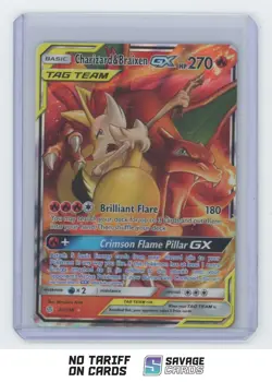 2019 Pokemon Sun & Moon Cosmic Eclipse Charizard & Braixen #22/236 - Image 1