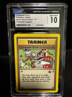 CGC 10 GEM MINT Computer Error 2000 Black Star Promos 16 Pokemon Card - Image 1