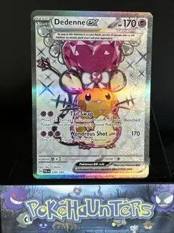 Pokemon Card Dedenne ex 239/193 Paldea Evolved Full Art Ultra Rare Near Mint - Image 1