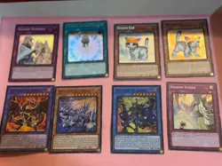 Lot of 8 Yugioh Holo Cards Vintage - Image 1