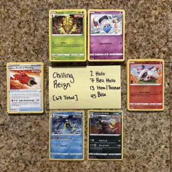 Pokemon TCG SWSH Chilling Reign 67 Card Bulk Lot - Image 1