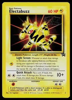 Pokemon Card - Electabuzz Movie Promo WOTC 2 Black Star Promo - Image 1