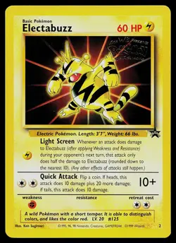 Pokemon Card - Electabuzz Movie Promo WOTC 2 Black Star Promo - Image 1