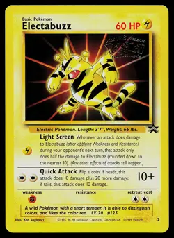 Pokemon Card - Electabuzz Movie Promo WOTC 2 Black Star Promo - Image 1