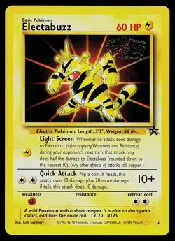 Pokemon Card - Electabuzz Movie Promo WOTC 2 Black Star Promo - Image 1