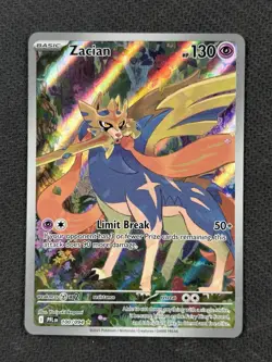 Zacian 100/094 Illustration Rare Holo Me02 Phantasmal Flames Pokemon Card NM - Image 1