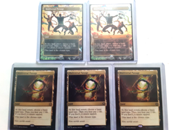 mtg 5 multiverse passage cards 1 foil 4 reg n/m never played see pic - Image 1