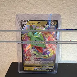 Pokemon Rayquaza V Evolving Skies Rapid Strike Ultra Rare Holo Card - Image 1