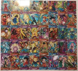 Lot of 40 Japanese Dragon Ball Super Dragonball Heroes TCG Rare Card Set - Image 1