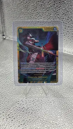 OP14-119 Dracule Mihawk SEC The Azure Sea's Seven Foil English Near Mint - Image 1