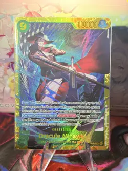 OP14-119 Dracule Mihawk SEC The Azure Sea's Seven Foil English Near Mint - Image 1