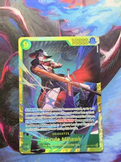 OP14-119 Dracule Mihawk SEC The Azure Sea's Seven Foil English Near Mint - Image 3