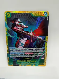OP14-119 Dracule Mihawk SEC The Azure Sea's Seven Foil English Near Mint - Image 1