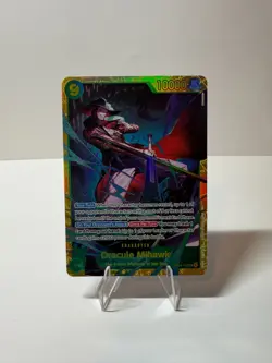 OP14-119 Dracule Mihawk SEC The Azure Sea's Seven Foil English Near Mint - Image 1