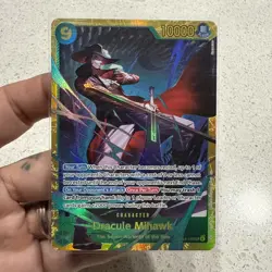 OP14-119 Dracule Mihawk SEC The Azure Sea's Seven Foil English Near Mint - Image 1