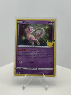 MEW 011/025 Celebrations 25th Anniversary HOLO RARE card 2021 Pokemon TCG NM - Image 1