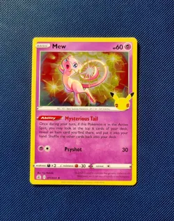 Pokemon TCG Mew 011/025 Celebrations 25th Anniversary Card Near Mint - Image 1