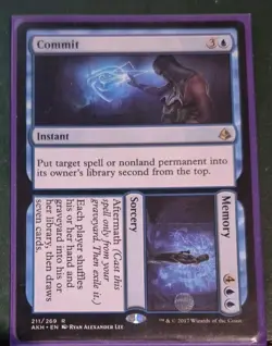 1x Commit // Memory - Amonkhet - Near Mint - Image 1