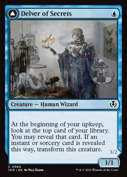 MTG Innistrad Remastered C Delver of Secrets #0060 PLAYSET 4X X4 - Image 1