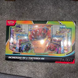 POKEMON TCG INCINEROAR EX & TORTERRA EX SPECIAL COLLECTION DESTINED RIVALS *NEW* - Image 1