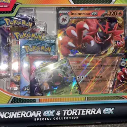 POKEMON TCG INCINEROAR EX & TORTERRA EX SPECIAL COLLECTION DESTINED RIVALS *NEW* - Image 4