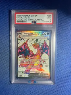 2023 POKEMON SVP EN-SV BLACK STAR PROMO #056 CHARIZARD EX PSA 9 - Image 1